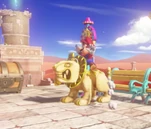 Mario sur un Jaxi immobile