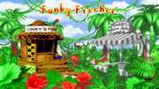 DKC (GBA) Screenshot Menü Funky Fischer