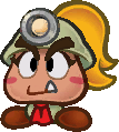 Sprite de Goomarina en Paper Mario: La Puerta Milenaria