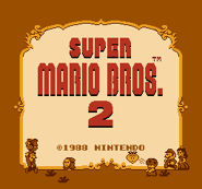 The title screen for the prototype Super Mario Bros. 2.