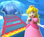Icon der Rückwärts- und Trick-Version mit Prinzessin Peach