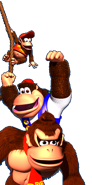 Donkey, Diddy und Chunky Kong
