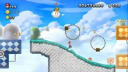Lakitu lanzando pinchones en New Super Mario Bros. U