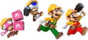 Mario and his friends in their 