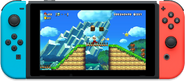 Gameplay in the New Super Mario bros U style.