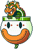Sprite de Bowser dans son Koopa-Mobile