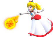 Fire Princess Peach Artwork - Super Mario 3D World