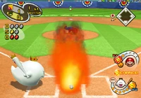 Mario, using his Fireball as a Star Skill.