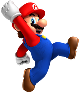 Jumping Mario.