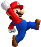 Jumping Mario Artwork - New Super Mario Bros. Wii