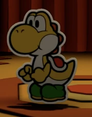A Paper Yellow Yoshi.