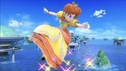 Princess Daisy performing her aerial attack