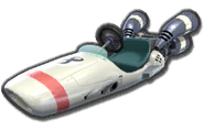 The B Dasher as it appears in Mario Kart 8 and Mario Kart 8 Deluxe.