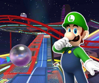 Icon der Rückwärts- und Trick-Version mit Luigi