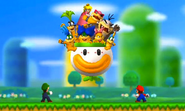 Les Koopalings et Peach dans le Koopa-Mobile