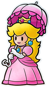 Artwork Peach Paper Mario Color Splash