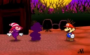 PMTTYD Doopliss vs Mario