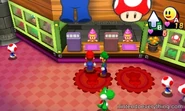 The Item Shop in Pi'illo Castle in Mario & Luigi: Dream Team.