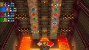 The Spike Pillars on the walls of Chaos Castle in Mario Party 10.