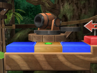 A DK Barrel Cannon in Mario Party 8