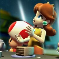 Daisy y Toad en Mario Super Sluggers