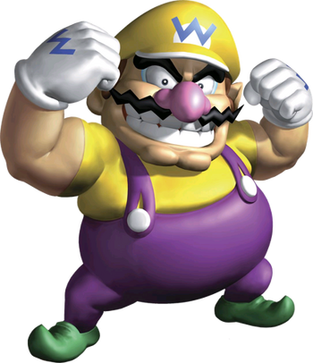 Wario pose screen