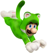 Artwork of Luigi as a cat