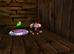 DK64 Screenshot Wunder Wald Chunky Kong Goldene Banane 2