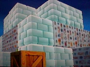 Planet 3 mit Schnee-Blöcken