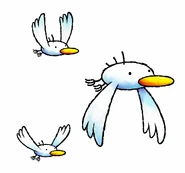 Goonie Flock.jpg (140 KB) Three Goonies flying as seen in Yoshi's Island DS