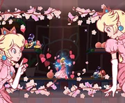 Peach utilizando su poder smash final 2