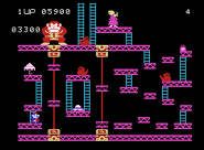 Die Colecovision-Version des Levels