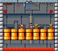 Mario's encounter with Wendy in Super Mario World.