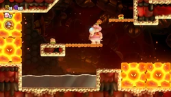 SMBW Screenshot Verschnaufpause Vorsicht heiß