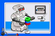R.O.B.'s appearance in the Stack-Up microgame in WarioWare, Inc