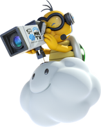 Lakitu as seen in Mario Kart 8 with a camera