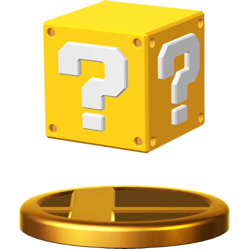 Mario Question Mark Cube - Wall mounted