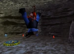 DK64 Screenshot Kristall Kaverne Diddy Kong Bananen 4
