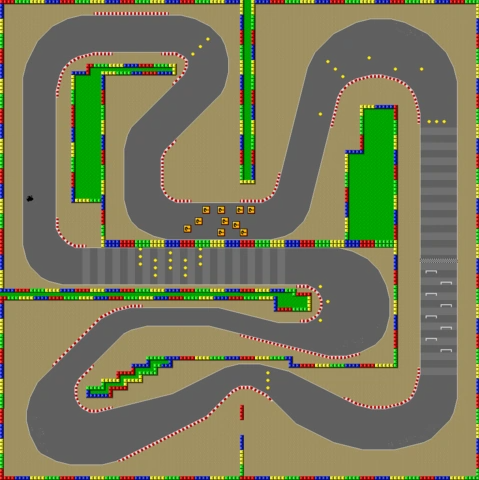 Super Mario Kart (SNES) - Mario Circuit 3 in 1'34''83 