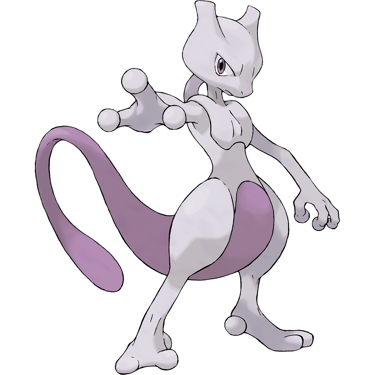 Hi-res Pokémon Art — circa 2003, Mewtwo art for Pokémon Fire Red and