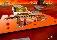 The puzzle, upon being completed, in Super Mario 64
