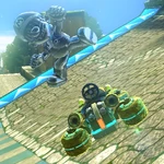MK8 Screenshot Metall-Mario Sprungturbo Kart 3