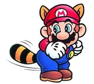 Mario Mapache en Super Mario Bros. 3.