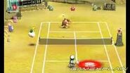 Metal Mario playing on the court