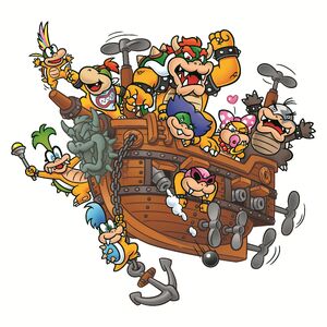 Koopalings Airship Artwork