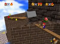 N64 Super Mario 64 whomp fortress