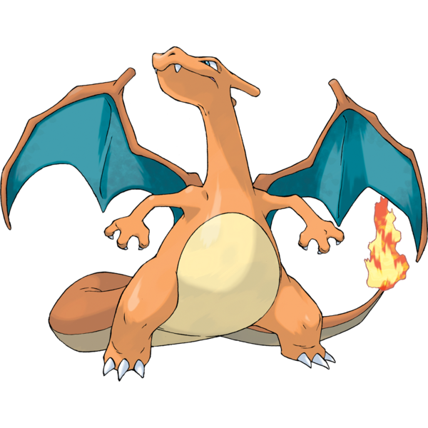 Charizard XY and Rock 3D model rigged