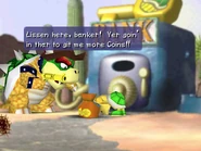 Bowser teasing Western Land.png (131 KB) Bowser the Brash robbing a Koopa Troopa of coin bags in the ending of Western Land