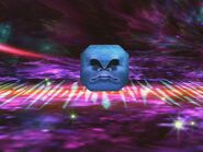 Kirby as a Thwomp in Super Smash Bros. Brawl