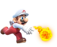 Mario in fire